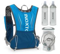 Lixada Zaino Idratazione 5L Zaino Running Leggero Zaino da Corsa Donna Uomo,Zaino Acqua Unisex Adulto con 1 Sacca d'Acqua da 1,5 Litri e 2 Bottiglie d'Acqua Morbida da 450 ml