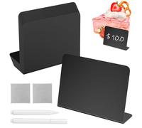 Lixiluxia 20 Pezzi Mini Lavagnette Cancellabili di Plastica, Segna Prezzi per Pasticceria, Piccole Lavagne, Piccola Lavagna Cancellabile, Mini Lavagnetta Pennarello, Lavagnette Segnaposto (10x7.5 cm)