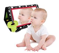 Lixiluxia Giochi Neonato 0-3 Mesi, Libro Sensoriale Neonati, Montessori Neonato, Giochi Sensoriali per Neonati, Specchio Montessori Neonati, Specchio per Bambini, Giocattoli a Specchio