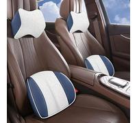 LIXINSHUNXIN Cuscino Sedile Auto per Ford Focus Mk2 2004-2011 | Supporto Ergonomico, Pelle Nappa Traspirante, Schiuma Di Memoria, 2 Pezzi