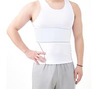Lixinsunbu Cintura addominale toracica a compressione per supporto elastico, bianco, Universal Male