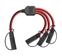 LIXINTIAN Cavo connettore SAE DC da 12 AWG, cavo di prolunga SAE da 1 a 3 SAE, adatto per collegamento e trasferimento di batterie solari, 40 cm