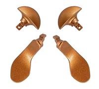LiXiongBao 4PCS Paddle Posteriori in Metallo per PS5 DualSense Edge Controller, Ricambi Intercambiabili per PS5 DualSense Edge Wireless Controller (Oro)