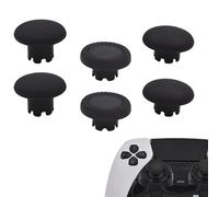 Lixiongbao 6 in 1Analogici Intercambiabili per Ps5 Edge Controller,Levette Thumbstick Ricambio per Ps5 Dualsense Edge Joystick,Nero