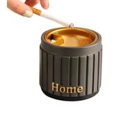 LIXIONGQUANLAL Ash Tray Posacenere a Forma di Imbuto con Coperchio, Accessorio Creativo for Fumatori in Auto e in casa Ash Trays Indoors(Gray)
