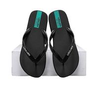 LIXIONGQUANLAL Bathroom slippers， Ciabatte estive rinfrescanti da uomo - Ciabatte da esterno in gomma traspiranti,House slippers(Black,40 EU)