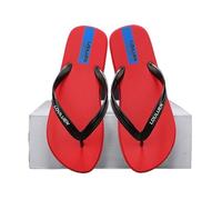 LIXIONGQUANLAL Bathroom slippers， Ciabatte estive rinfrescanti da uomo - Ciabatte da esterno in gomma traspiranti,House slippers(Red,42 EU)