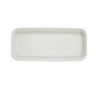 LIXIONGQUANLAL Flower Tray, Vassoio rettangolare in plastica for piante, sottovaso for fiori da interno ed esterno, vaschette raccogli gocce,Planter trays(White,30cm)