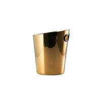LIXIONGQUANLAL Ice Bucket， Secchiello for Ghiaccio in Acciaio Inossidabile con Bocca inclinata, Bar, fusti di Birra for la casa,Drink Buckets(Gold)