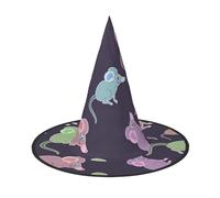LIXLZH animals-simpatico tappetino per mouse, cappello con stampa per feste accessori per costumi maghi cappello di Halloween in maschera