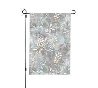 LIXLZH Blue Grace Flora Stampa Bandiera da Giardino 30x45,7 cm Doppio Lato Bandiera Personalizzata Per Yard Esterno Giardino Decor