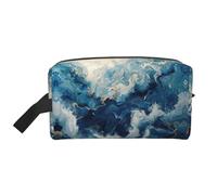 LIXLZH Borsa per trucchi con stampa "Within the Tides", borsa per accessori da viaggio, portatile, da viaggio, colore bianco, taglia unica, colore bianco, taglia unica, bianco, Taglia unica