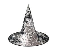 LIXLZH Cielo notturno Luna Piena Stampa Cappello Forniture per feste Accessori per costumi Maghi Masquerade Cappello di Halloween Cappello a punta