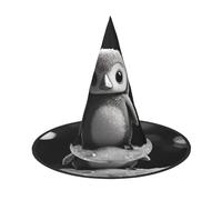 LIXLZH Grazioso cappello stampa pinguino accessori per feste accessori costume stregoni cappello di Halloween in maschera cappello a punta