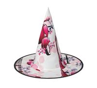 LIXLZH Parigi Torre Eiffel Francia Stampa Cappello Forniture per feste Accessori per costumi Maghi Masquerade Cappello di Halloween Cappello a punta
