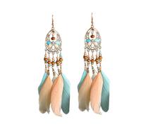 LIXSAZSE 1 paio di orecchini squisito stile vintage ciondola l'orecchio Per unico e robusto per la decorazione dei gioielli accessori di moda per le donne, Verde