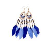 LIXSAZSE 1 paio di orecchini squisito stile vintage ciondola l'orecchio Per unico e robusto per la decorazione dei gioielli accessori di moda per le donne, Blu Reale