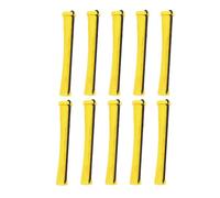 LIXSAZSE 10 pezzi Rulli per capelli Servizio di lunga durata Grande qualità Colori assortiti Parrucchiere Self Holding Design Per unico magnetico, 0.7 cm 6 giallo, 10 articoli
