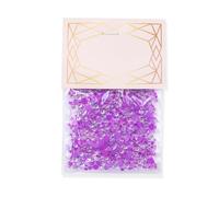 LIXSAZSE 1440 pezzi di cristallo di vetro set punte 3D personalizzate decorazione nail art strass fai da te artigianato cellulare abito da sposa, Viola