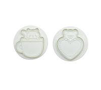 LIXSAZSE 2 Pezzi Stampi Per Biscotti Rifornimenti Del Partito Bella Stampo In Rilievo Torta Che Gli Attrezzi Taglierina Del Biscotto per Il Negozio Ristorante