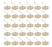 LIXSAZSE 30 pezzi Ciondolo musulmano Ciondolo Eid-ul-fitr Islam Style Decor Hanging Ornament Eid Hanging Decor per la porta di casa