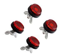 LIXSAZSE 4 pacchi/lotto 4PCS Mini Riflettore Tag Bo-lt Viti Per La Del Motociclo Cornice Decorativa Piastra Riflettore Licenza