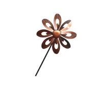 LIXSAZSE Accattivante girandola a vento per esterni Art Mulino a vento vorticoso per l'arredamento del giardino, Oro Rosso, 22x9.5x68 cm