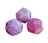 LIXSAZSE Accessori per giochi da tavolo per feste, set di dadi in acrilico, simboli chiari e facili da raggiungere, serate di gioco coinvolgenti, dadi con costellazioni realizzati in acrilico, con