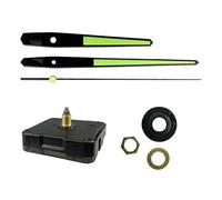 LIXSAZSE Adatto per pannelli di orologi con spessore di 4-6 mm. Movimento luminoso e silenzioso per orologi da parete. Albero del movimento. Albero totale, Lancette dei secondi nere, 56x56x16mm