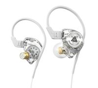 LIXSAZSE AK3 File Wired Auricolari da 3,5 mm Auricolari audio stereo con microfono Chiamate dinamiche Cuffie per smartphone da corsa, Bianco