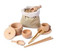 LIXSAZSE Allena il cervello con un set di giocattoli in legno, adatto ai bambini e alla loro età precoce e tranquilla. Questi giocattoli sensoriali stimolano i piccoli.