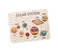 LIXSAZSE Astronomia cognitiva per bambini Pianeti in legno Gioco di apprendimento Puzzle educativo Coordinazione -mano Divertimento Puzzle interattivo per bambini
