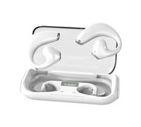 LIXSAZSE Auricolari resistenti al sudore con ganci per le orecchie aperti per la consapevolezza della situazione - Funzionalità di traduzione basate sull'intelligenza artificiale attraverso, bianco