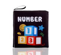 LIXSAZSE Baby Cloth Book Apprendimento precoce Educativo Conoscenza Doccia Genitore-figlio Interattivo Passeggino artigianale frusciante Compleanno
