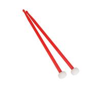 LIXSAZSE Bacchette per timpani Bastoncini per tamburi con testa in feltro Classica pratica anti-slittamento Riproduzione di martelli a tamburo a doppia testa per studenti Adulti, Rosso