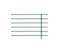 LIXSAZSE Bastoncini per Fiori per Il Supporto delle Piante Soluzione Facile per Fioriture Sane Bastoncini per Piante in plastica supportano scaffali Alti per Le, Verde, 6 Set da 18 pollici/45 cm