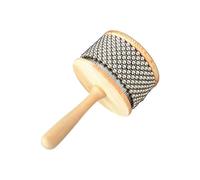 LIXSAZSE Bellissimo strumento Cabasa con perline in acciaio inossidabile per insegnare il musicale ai bambini, come strumento musicale per la cameretta dei bambini, giocattolo, Diametro 11.5 cm