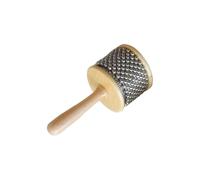 LIXSAZSE Bellissimo strumento Cabasa con perline in acciaio inossidabile per insegnare il musicale ai bambini, come strumento musicale per la cameretta dei bambini, giocattolo, Diametro 8.5 cm