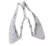 LIXSAZSE Borsa a tracolla ascellare in pelle PU Eventi cosplay Viaggi Conservare gli elementi essenziali ovunque Portafoglio a spalla multiuso Pacchetto nascosto Chiavi, Bianco, 58 centimetri