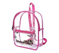 LIXSAZSE Borsa a tracolla trasparente per esterni - attraverso per un facile accesso Gli oggetti trasparenti sono visibili Organizzatore di borse in PVC trasparente, arancia, taglia larga
