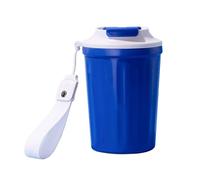 LIXSAZSE Caffè sottovuoto portatile anticorrosivo elegante bocca larga antispruzzo fondo antiscivolo tazza per bottiglia d'acqua per ufficio domestico, Blu