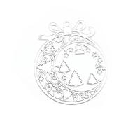 LIXSAZSE Campana di Natale in metallo muore modello scrapbooking ornamento stencil goffratura fai da te regalo ornamenti per carte fotografiche