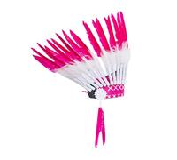 LIXSAZSE Cappello indiano americano Copricapo di piume Oggetti di scena per cosplay scena Stupendi e unici, Rosa