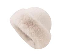 LIXSAZSE Cappello invernale da viaggio e da passeggio, per godersi il freddo con un elegante cappello invernale in pelliccia sintetica, caldo e confortevole nelle giornate fredde, Colore cammello