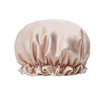 LIXSAZSE Cappello per dormire femminile Prodotti per il bagno strato Cuffia per capelli per doccia impermeabile Copricapo per ragazza a prova di olio per la casa, Champagne