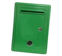 LIXSAZSE Cassetta per suggerimenti con serratura resistente e impermeabile, da parete, con e serratura, per ufficio. La cassetta postale è lunga 210 mm, per donazioni, per reclami, Verde