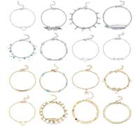 LIXSAZSE Cavigliere Cavigliere da Spiaggia Catene Gioielli per Il Corpo dai Colori squisiti Cavigliere Delicate per Ragazze Chic per la Decorazione del Vestito, Digitare 5