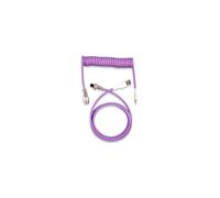 LIXSAZSE Cavo della tastiera Cavi della tastiera di gioco Cavi USB di tipo C per cavi aeronautici a molla Cavo connettore Sostituzione del raccordo del computer, Viola