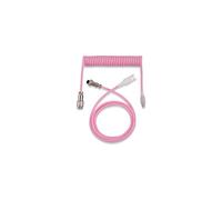LIXSAZSE Cavo della tastiera Cavi della tastiera di gioco Cavi USB di tipo C per cavi aeronautici a molla Cavo connettore Sostituzione del raccordo del computer, Rosa