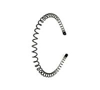 LIXSAZSE Cerchietti per uomo Fascia per capelli ondulata nera Molla Cerchietto per capelli Antiscivolo Affettato Regali invisibili Indietro Sport all'aria aperta Fare il bagno, Digitare 4